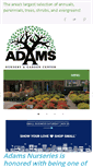 Mobile Screenshot of adamsnurseries.com